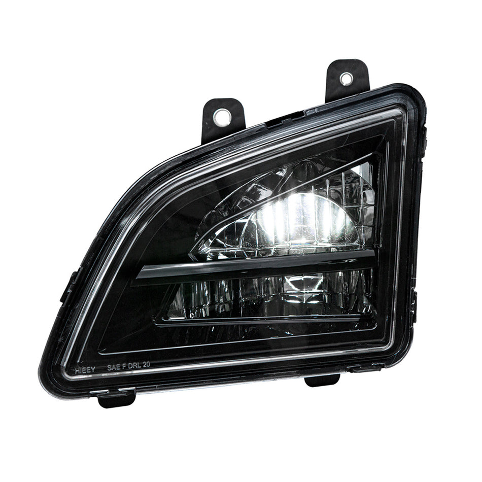 Black LED Driving & Fog Light For 2018-2024 Volvo VNL - Competition Series (Driver or Passenger Side)