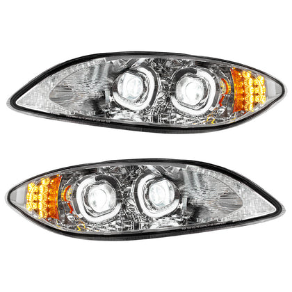 Chrome LED Headlight for 2006-2017 International Prostar (Driver or Passenger Side)