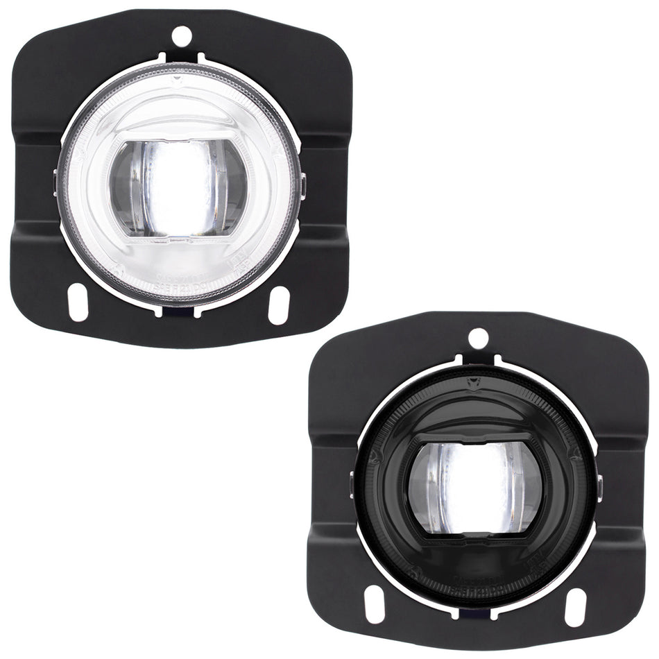 LED Fog Light For 2013-2022 Kenworth 1st Gen T680 - Competition Series (Chrome or Black)