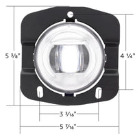 LED Fog Light For 2013-2022 Kenworth 1st Gen T680 - Competition Series (Chrome or Black)