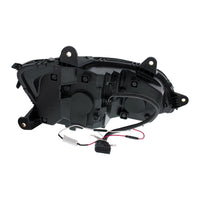 Chrome LED Headlight With Sequential Turn Signal & Position Light Bars For 2008-17 Kenworth T660 (Driver or Passenger Side)