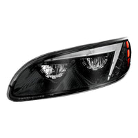 Black LED Headlight For Peterbilt 386 (2005-2015) & 387 (1999-2010) (Driver or Passenger Side)
