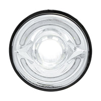 ULTRALIT- LED 5-3/4" Round Headlight With 60 LED Dual Color Light Bar, Amber & White LED (High or Low Beam)
