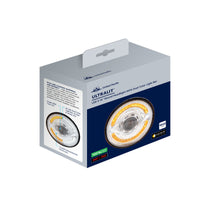 ULTRALIT- LED 5-3/4" Round Headlight With 60 LED Dual Color Light Bar, Amber & White LED (High or Low Beam)