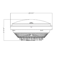 ULTRALIT- LED 5-3/4" Round Headlight With 60 LED Dual Color Light Bar, Amber & White LED (High or Low Beam)