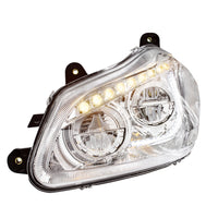 High Power 45 LED Chrome Headlight With Sequential Turn Signal For 2013-2021 Kenworth T680