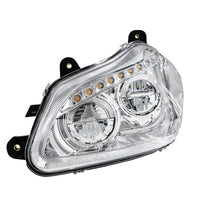 High Power 45 LED Chrome Headlight With Sequential Turn Signal For 2013-2021 Kenworth T680