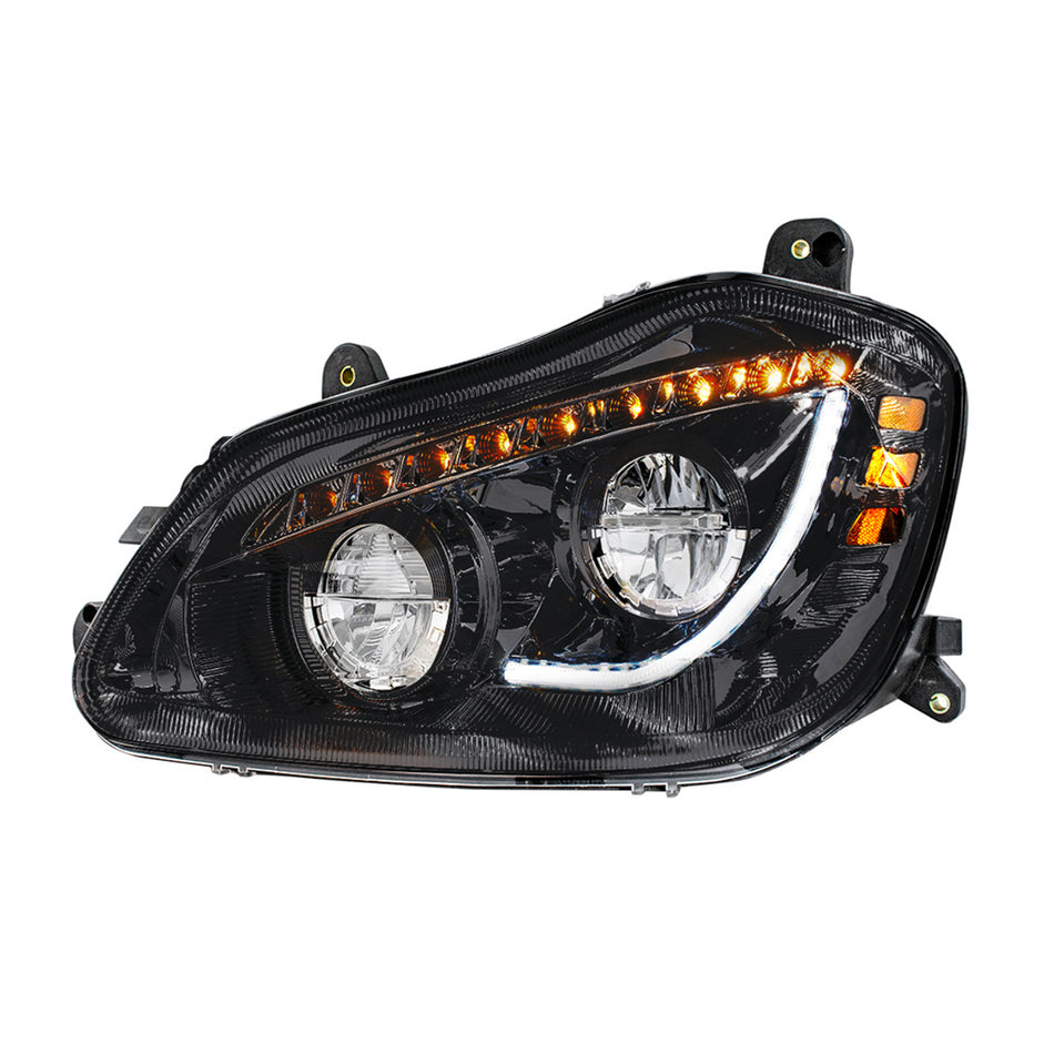 High Power 45 LED Chrome Headlight With Sequential Turn Signal For 2013-2021 Kenworth T680