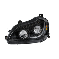 High Power 45 LED Chrome Headlight With Sequential Turn Signal For 2013-2021 Kenworth T680
