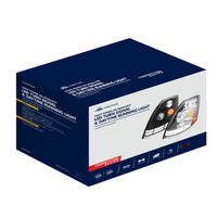 Chrome LED Headlight With Dual Color LED Light Bars For 2003-2017 Volvo VN/VNL