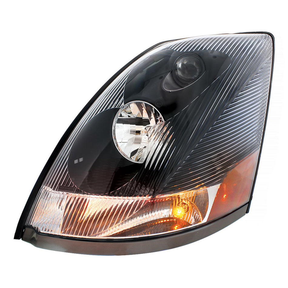 Blackout Headlight For 2003-2017 Volvo VN - Competition Series (Driver or Passenger Side)