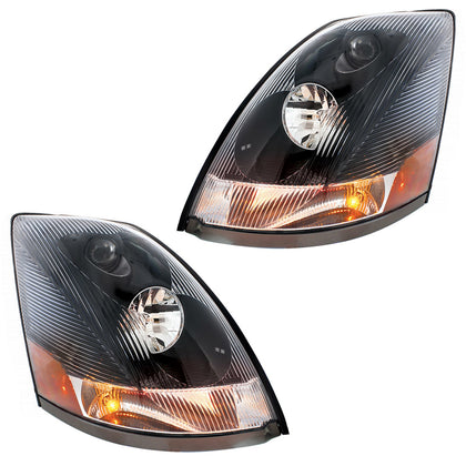 Blackout Headlight For 2003-2017 Volvo VN - Competition Series (Driver or Passenger Side)