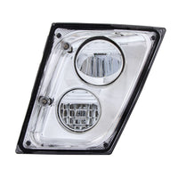 2 High Power LED Chrome Driving Light & Fog Light For 2003-2017 Volvo VNL (Driver or Passenger Side)