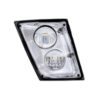 2 High Power LED Chrome Driving Light & Fog Light For 2003-2017 Volvo VNL (Driver or Passenger Side)