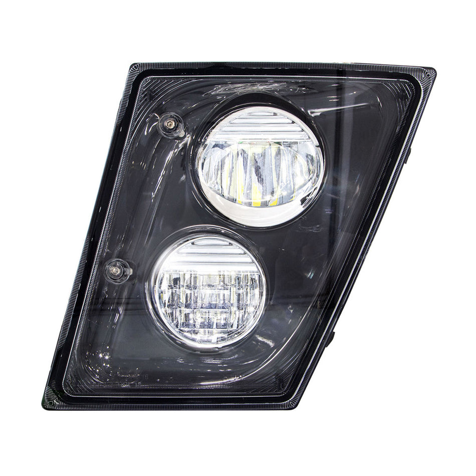 2 High Power LED Black Driving Light & Fog Light For 2003-2017 Volvo VNL (Driver or Passenger Side)