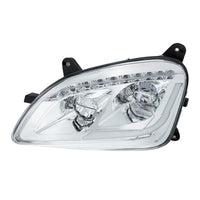 Chrome LED Headlight W/Sequential LED Turn Signal For Peterbilt 579 (2012-21) & 587 (2010-16) - (Driver or Passenger Side)