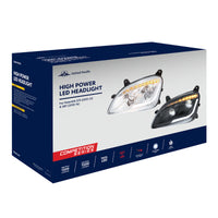 Chrome LED Headlight W/Sequential LED Turn Signal For Peterbilt 579 (2012-21) & 587 (2010-16) - (Driver or Passenger Side)