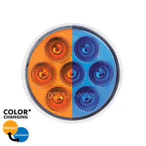 7 LED 2" Round Double Fury Clearance/Marker Light (Various Color Options)