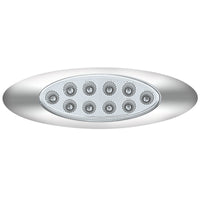 10 LED Oval Double Fury Clearance/Marker Light With Clear Lens & Chrome Bezel (Various Colors)