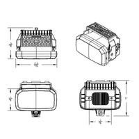 United Pacific - 12 LED Projector Fog Light For 2018-2024 International LT