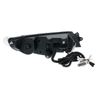 Black LED Projector Headlight With Rear Facing Turn Signal For International Durastar 2002-2018