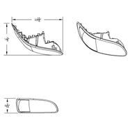 Black LED Projector Headlight With Rear Facing Turn Signal For International Durastar 2002-2018