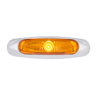 5-3/4" Wide 3 LED ViperEye Clearance/Marker Light - Amber LEDs (Amber or Clear Lens)