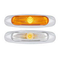 5-3/4" Wide 3 LED ViperEye Clearance/Marker Light - Amber LEDs (Amber or Clear Lens)