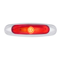 5-3/4" Wide 3 LED ViperEye Clearance/Marker Light - Red LEDs (Red or Clear Lens)