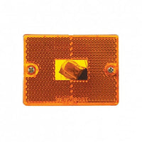 United Pacific - Rectangular Clearance/Marker Light w/ Reflex Lens (Amber or Black Base)