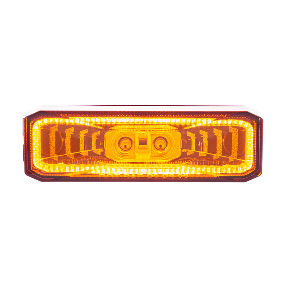 10 LED Rectangular Abyss Clearance/Marker Light (Amber LEDs/Amber Lens or Red LEDs/Red Lens)