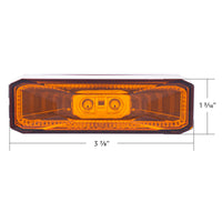 10 LED Rectangular Abyss Clearance/Marker Light (Amber LEDs/Amber Lens or Red LEDs/Red Lens)
