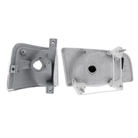 United Pacific - Black Bezel Headlight Assembly With Turn Signal For 1996-2003 Volvo VN (Set)