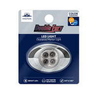 United Pacific - 4 LED Double Fury Clearance/Marker Light w Clear Lens (Various LED Colors)