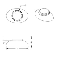 United Pacific - 4 LED Double Fury Clearance/Marker Light w Clear Lens (Various LED Colors)