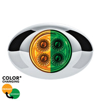 United Pacific - 4 LED Double Fury Clearance/Marker Light w Clear Lens (Various LED Colors)