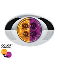 United Pacific - 4 LED Double Fury Clearance/Marker Light w Clear Lens (Various LED Colors)