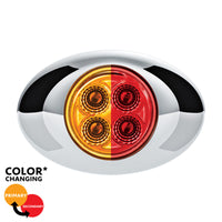 United Pacific - 4 LED Double Fury Clearance/Marker Light w Clear Lens (Various LED Colors)