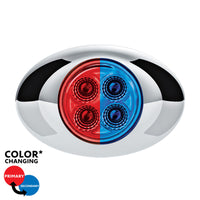 United Pacific - 4 LED Double Fury Clearance/Marker Light w Clear Lens (Various LED Colors)