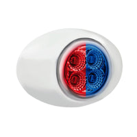 United Pacific - 4 LED Double Fury Clearance/Marker Light w Clear Lens (Various LED Colors)