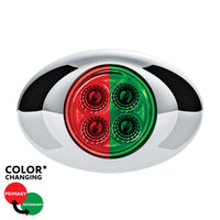 United Pacific - 4 LED Double Fury Clearance/Marker Light w Clear Lens (Various LED Colors)