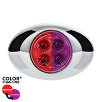 United Pacific - 4 LED Double Fury Clearance/Marker Light w Clear Lens (Various LED Colors)