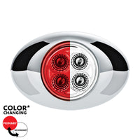 United Pacific - 4 LED Double Fury Clearance/Marker Light w Clear Lens (Various LED Colors)
