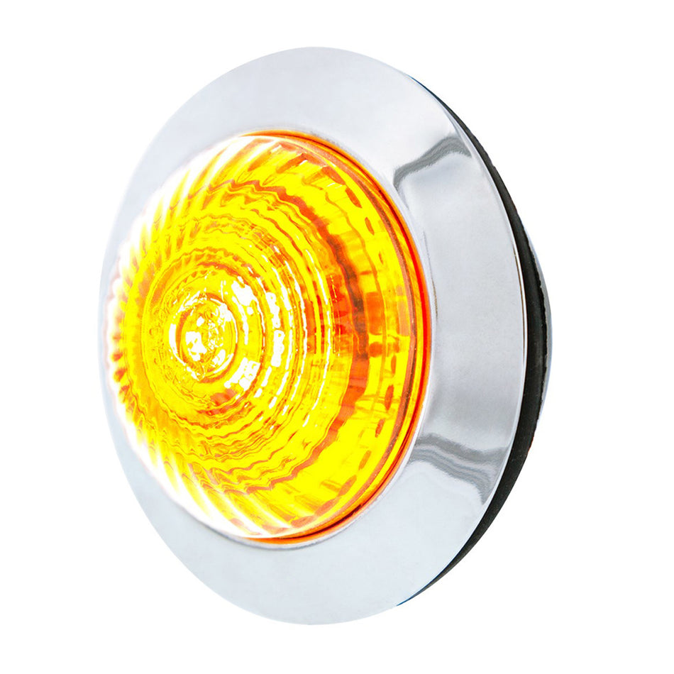 6 LED 1-1/4" Dual Function Clearance/Marker Light - Amber LED or Red LED (Colored or Clear Lens)