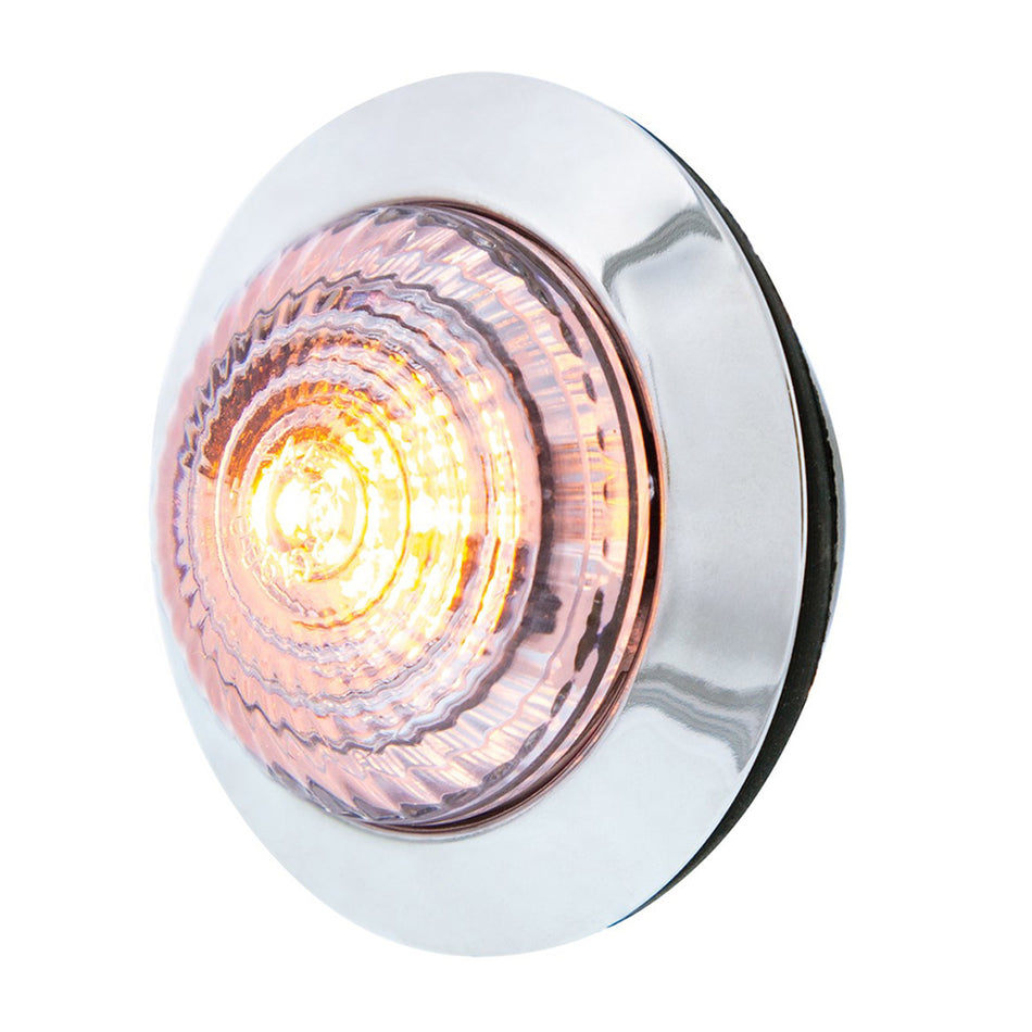 6 LED 1-1/4" Dual Function Clearance/Marker Light - Amber LED or Red LED (Colored or Clear Lens)