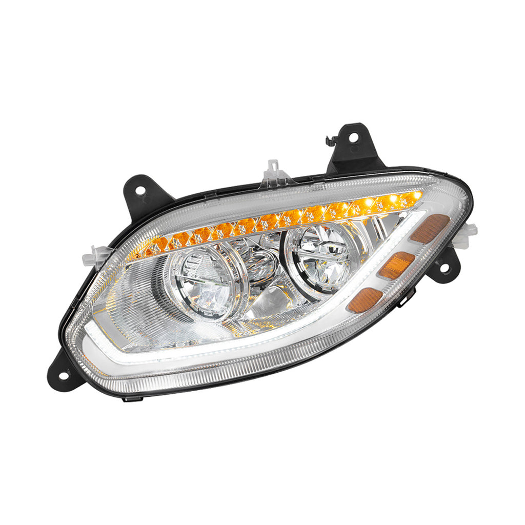 Chrome or Black 86 LED Headlight For 2018-2024 International LT (Driver or Passenger Side)