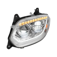 Chrome or Black 86 LED Headlight For 2018-2024 International LT (Driver or Passenger Side)