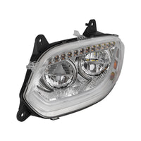 Chrome or Black 86 LED Headlight For 2018-2024 International LT (Driver or Passenger Side)