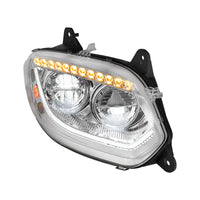 Chrome or Black 86 LED Headlight For 2018-2024 International LT (Driver or Passenger Side)
