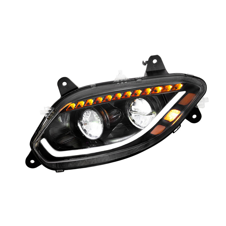 Chrome or Black 86 LED Headlight For 2018-2024 International LT (Driver or Passenger Side)